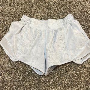 Pastel Blue with grey marble Lululemon Hotty Hots